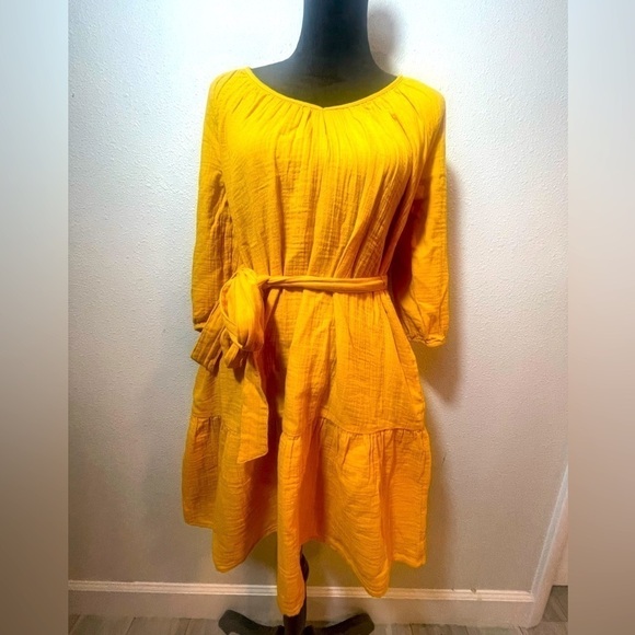 GAP Dresses & Skirts - Gap yellow Cotton Dress- size S